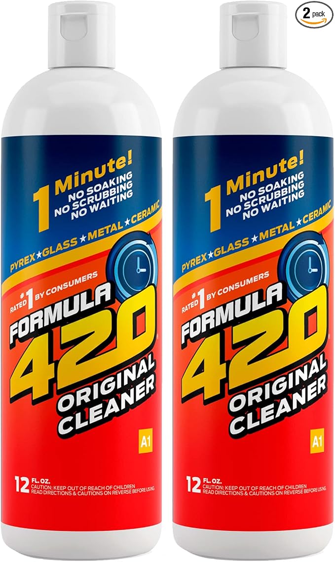 Formula 420 Original Cleaner - Glass Cleaner Safe on Glass, Metal, Ceramic, Quartz and Pyrex Cleaner