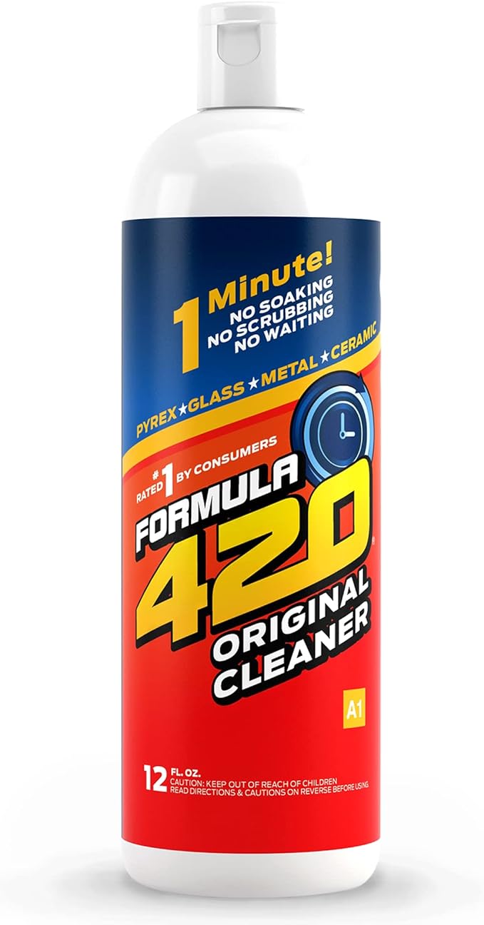 Formula 420 Original Cleaner - Glass Cleaner Safe on Glass, Metal, Ceramic, Quartz and Pyrex Cleaner