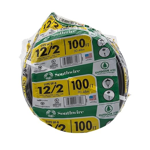 Southwire 12/2 UF-B Outdoor Direct Burial Wire 100 ft Coil (13055926)