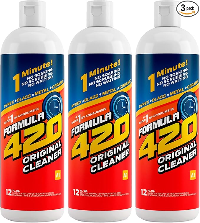 Formula 420 Original Cleaner - Glass Cleaner Safe on Glass, Metal, Ceramic, Quartz and Pyrex Cleaner