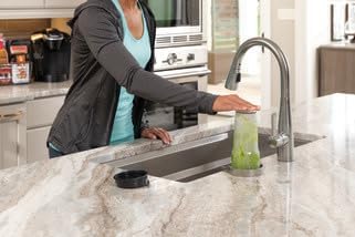 Delta GR150-SP Glass Rinser for Kitchen Sinks – SpotShield Stainless, High-Pressure Countertop Rinser