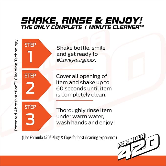 Formula 420 Original Cleaner - Glass Cleaner Safe on Glass, Metal, Ceramic, Quartz and Pyrex Cleaner