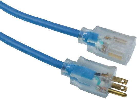 Southwire ColdFlex 12/3 SJTW Heavy-Duty Extension Cord 50 ft, Blue