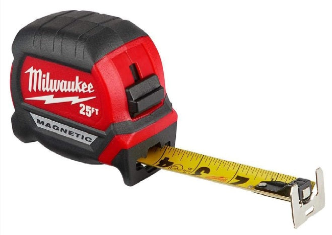 Milwaukee 48-22-0125G 25 ft. Magnetic Tape Measure 2Pack