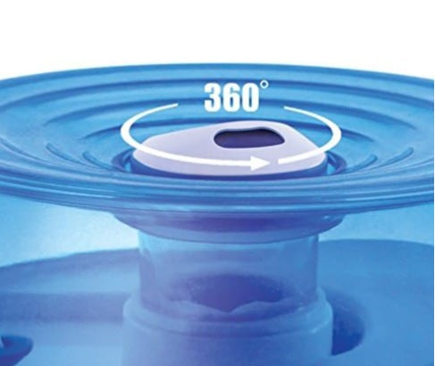 Crane Small Ultrasonic Air Humidifiers for Bedroom and Office, .2 Gallon Cool Mist Humidifier for Personal Use, No Humidifier Filters Needed, Blue and White