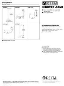 Delta Faucet U4999-CZ Shower Arm and Flange, Champagne Bronze