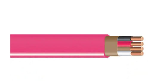 Southwire Romex SIMpull 10/3 NM-B Copper Wire with Ground 250 ft, Pink (63948555)