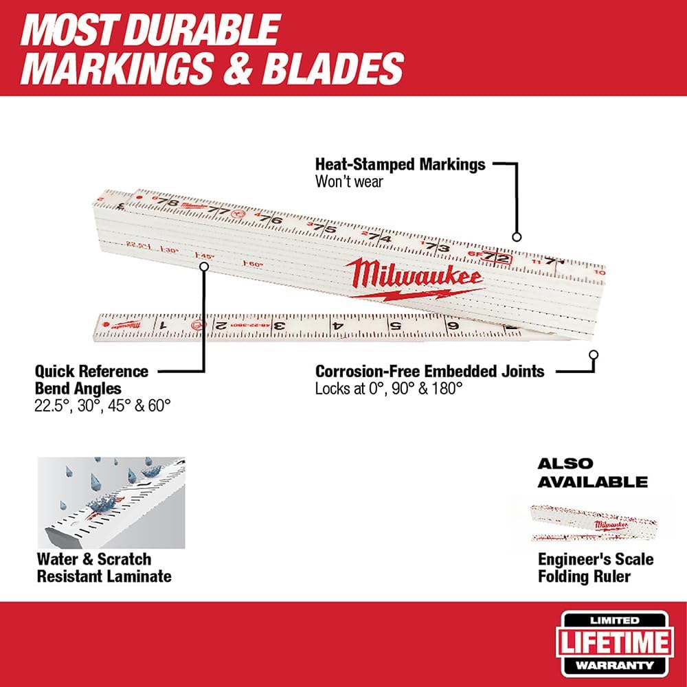 Milwaukee 48-22-3801 Composite Folding Rule