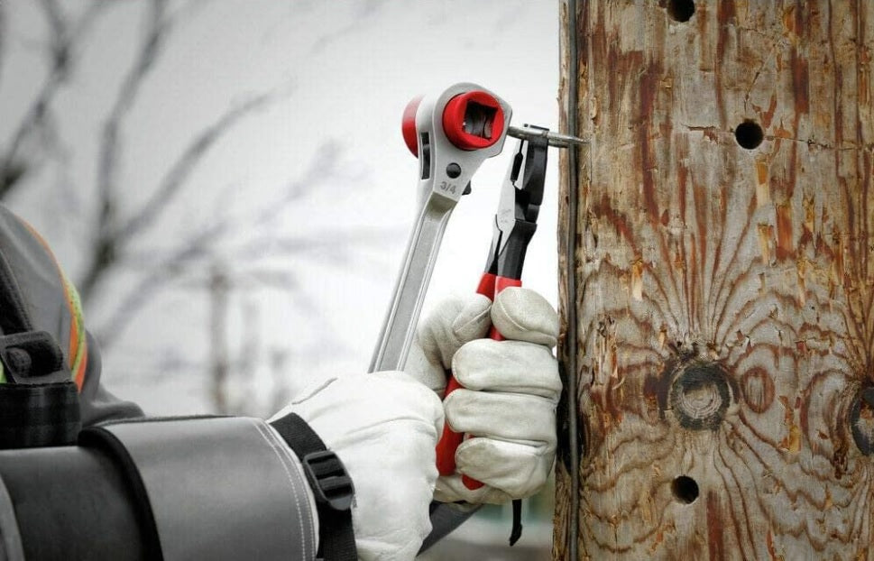 Milwaukee Lineman's High-Leverage Ratcheting Wrench New