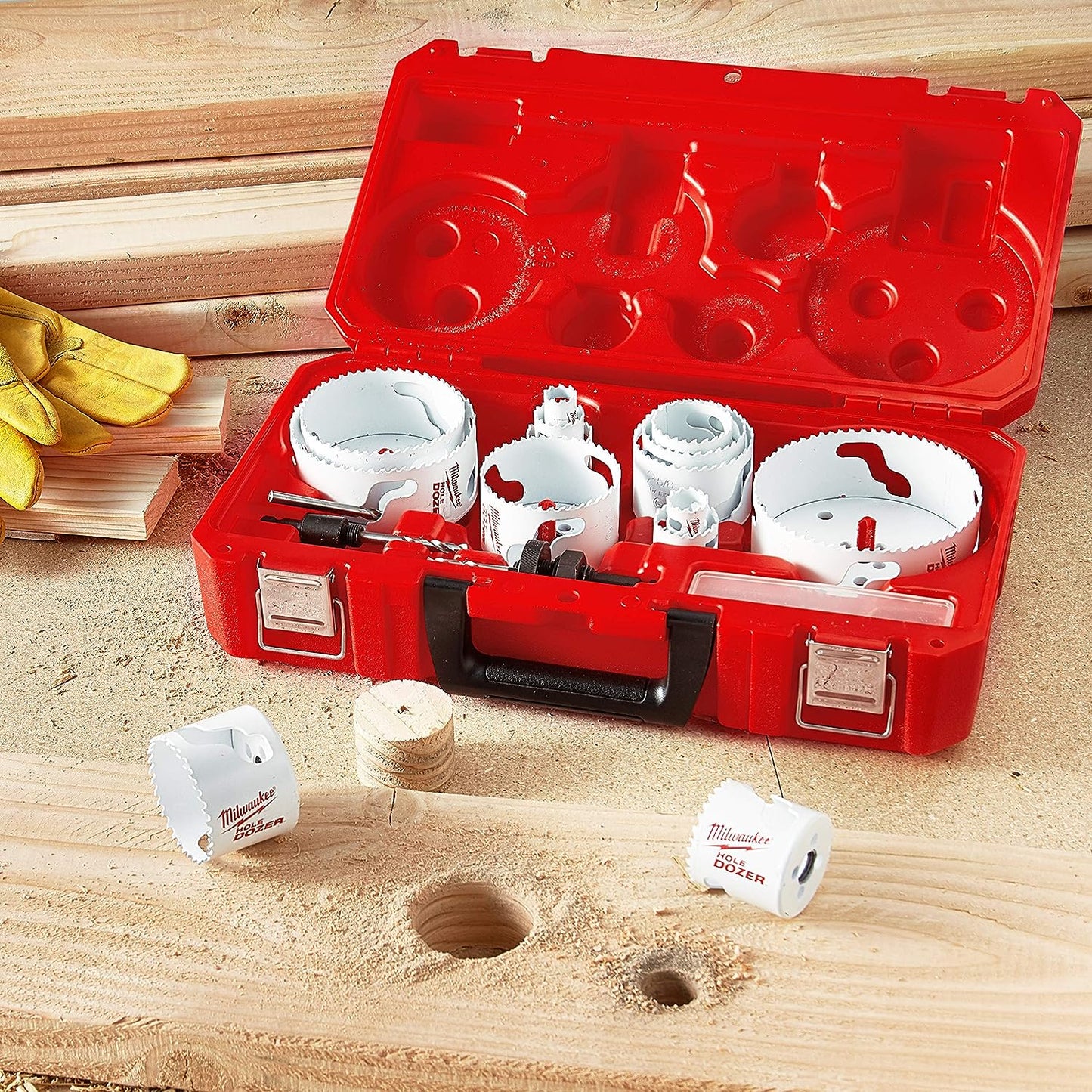 Milwaukee 49-22-4105 Master Electricians Ice Hardened Hole Saw Kit 19 Piece