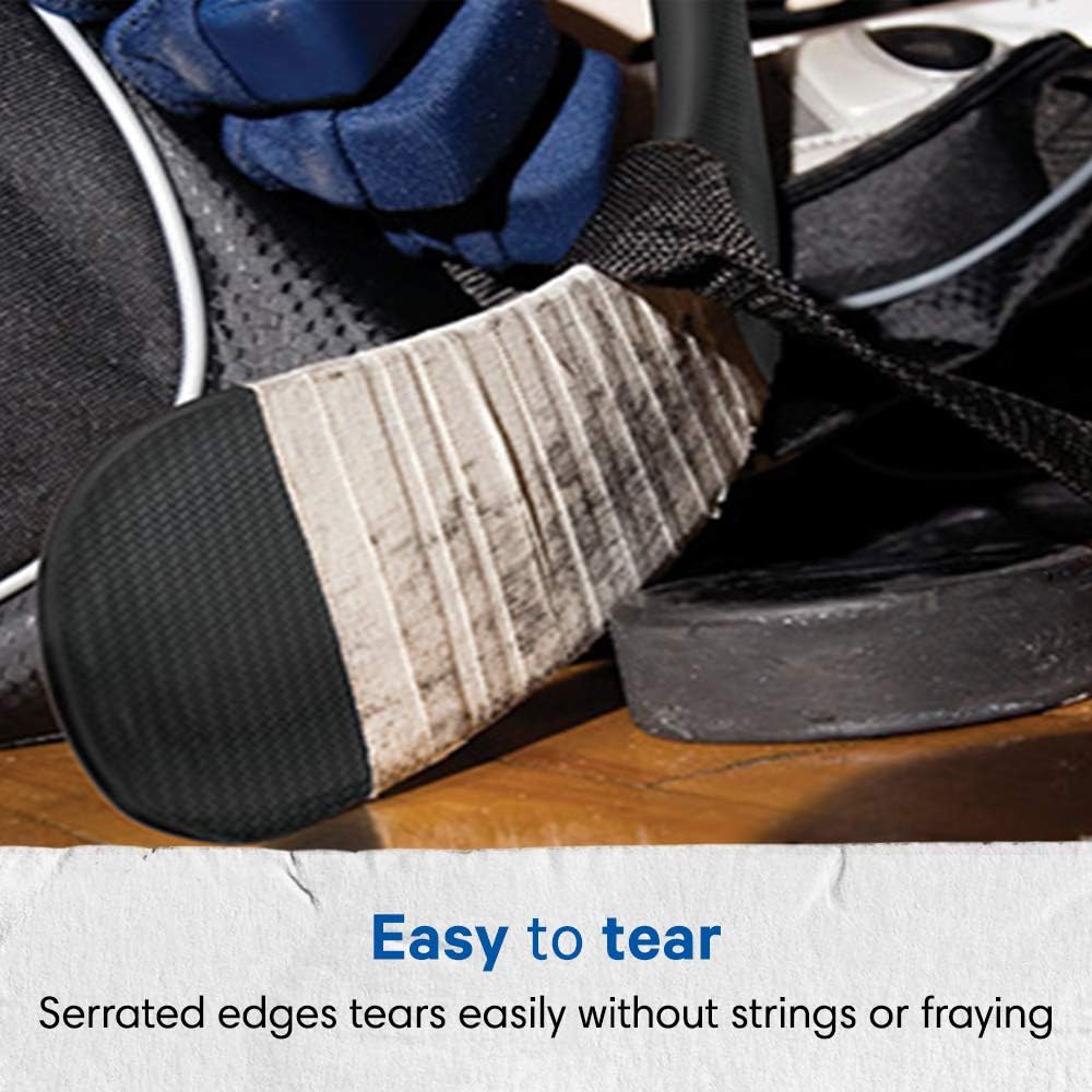 Sports tape Black Hockey Tape - Stick Tape - 6 Rolls - 1 Inch Wide,20 Yards Long (Cloth) - Made in North America Specifically for Hockey (STP946-36)