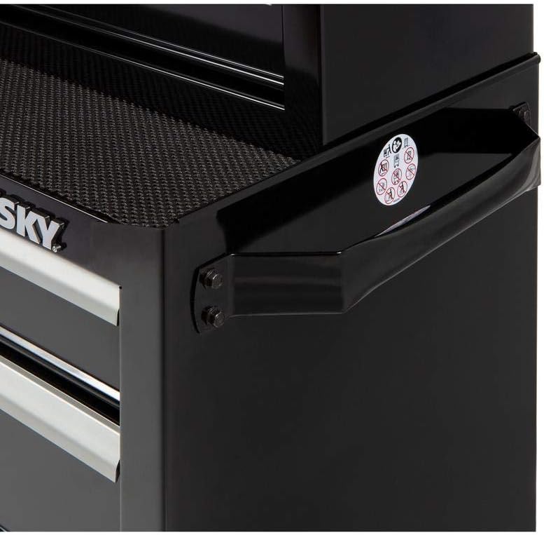 Husky 26 in. W 4-Drawer Rolling Cabinet Tool Box Chest in Gloss Black