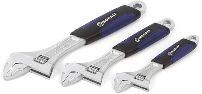 Kobalt 3-piece Adjustable Wrench Set