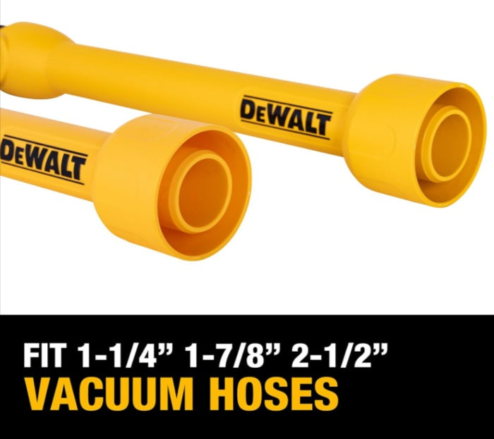 DEWALT Shop Vac Pivoting Extension Wand Kit, Flexible & Durable Wet Dry Vacuum Accessory Attachments for Hard to Reach Areas, 180° Pivoting Joint, 5 Detent Position, 19.7" & 15.7", DXVA00-1200