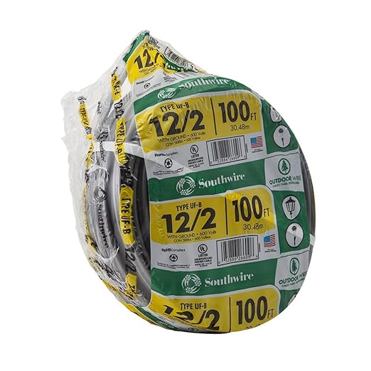 Southwire 12/2 UF-B Outdoor Direct Burial Wire 100 ft Coil (13055926)