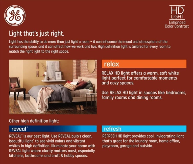 GE Relax 6 Pack 65 W Equivalent Dimmable Soft White Br30 LED Light Fixture Light Bulb