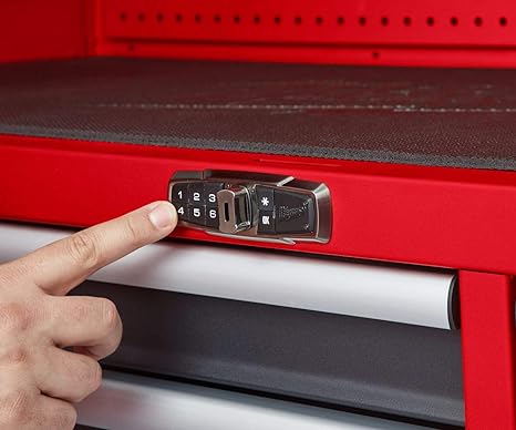 Milwaukee 56" Premium 18-Drawer Tool Box Chest and Cabinet Combo with Electronic Keypad Lock