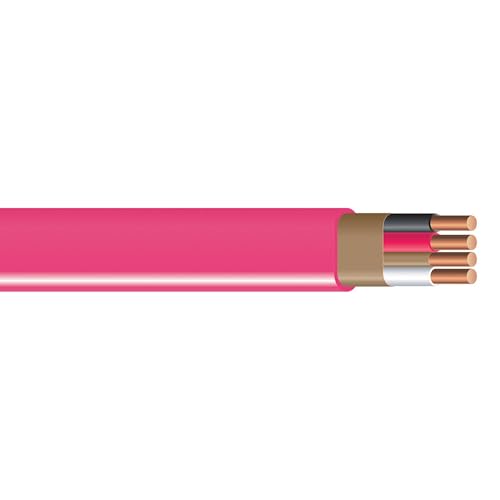 Southwire Romex SIMpull 10/3 NM-B Copper Wire with Ground 50 ft Pink (63948522)
