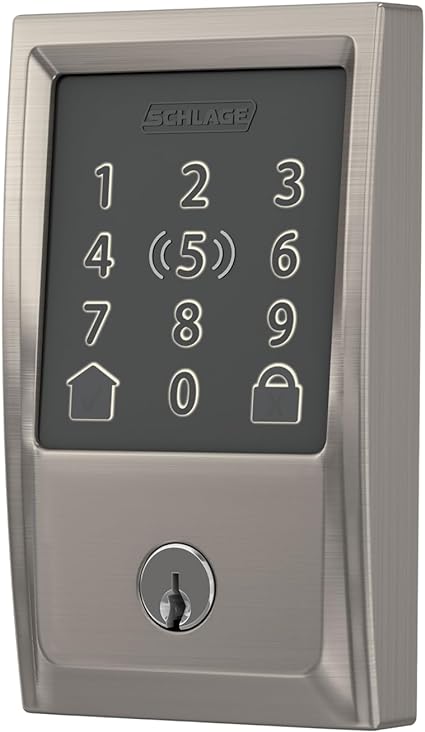 Schlage BE499WB CEN 619 Encode Plus Smart WiFi Deadbolt Lock