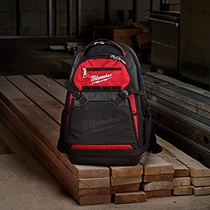 Milwaukee 48-22-8200 1680 Denier 35 Pocket Jobsite Backpack w/ Laptop Sleeve and Molded Plastic Base