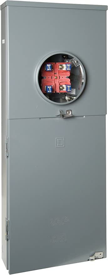 Square D - RC816F200C Homeline 200-Amp Main Breaker 8-Space 16-Circuit Outdoor Overhead/Underground CSED