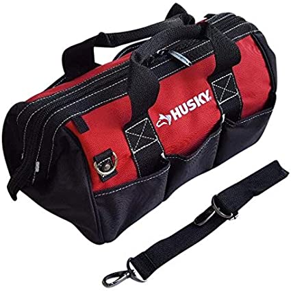 Husky 15 Inch Contractor's Multi-Purpose Water-Resistant Tool Bag