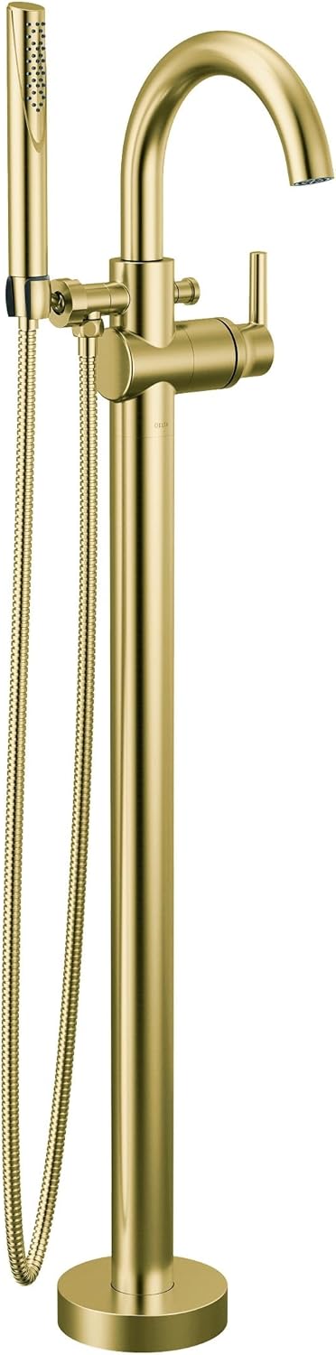 Delta T4759-CZFL Trinsic Freestanding Tub Filler Champagne Bronze - main product image