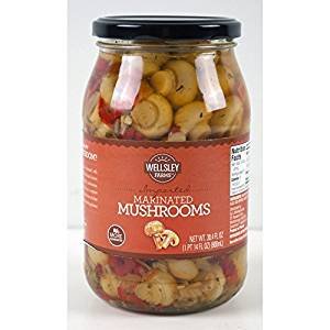 Wellsley Farms Marinated Mushrooms, 30.4 oz.