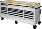 Husky 72 in. 18-Drawer Mobile Workbench with Adjustable-Height Solid Wood Top
