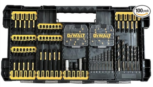 DEWALT Screwdriver and Drill Bit Set (FlexTorq impact Driver bit set 100pc)