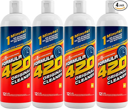 Formula 420 Original Cleaner - Glass Cleaner Safe on Glass, Metal, Ceramic, Quartz and Pyrex Cleaner
