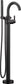 Delta T4759-BLFL Trinsic Floor Mount Freestanding Tub Filler with Hand Shower – Matte Black (Rough Sold Separately)