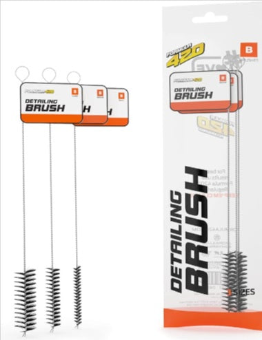 Formula 420 Detailing Brush Set 3 Size Brushes Cleaning Brush Pack Formula 420 Accessories (3 Pc Set)