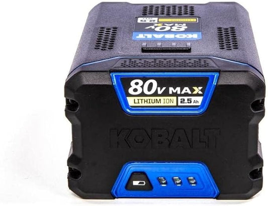 Kobalt 80-volt 2.5-Amp Hours Rechargeable Lithium Ion Cordless Power Equipment Battery KB 2580-06