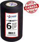 Sports tape Black Hockey Tape - Stick Tape - 6 Rolls - 1 Inch Wide,20 Yards Long (Cloth) - Made in North America Specifically for Hockey (STP946-36)