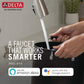 Delta 9113TV-AR-DST Essa VoiceIQ Touchless Pull-Down Kitchen Faucet – Arctic Stainless, Alexa and Google Assistant Compatible