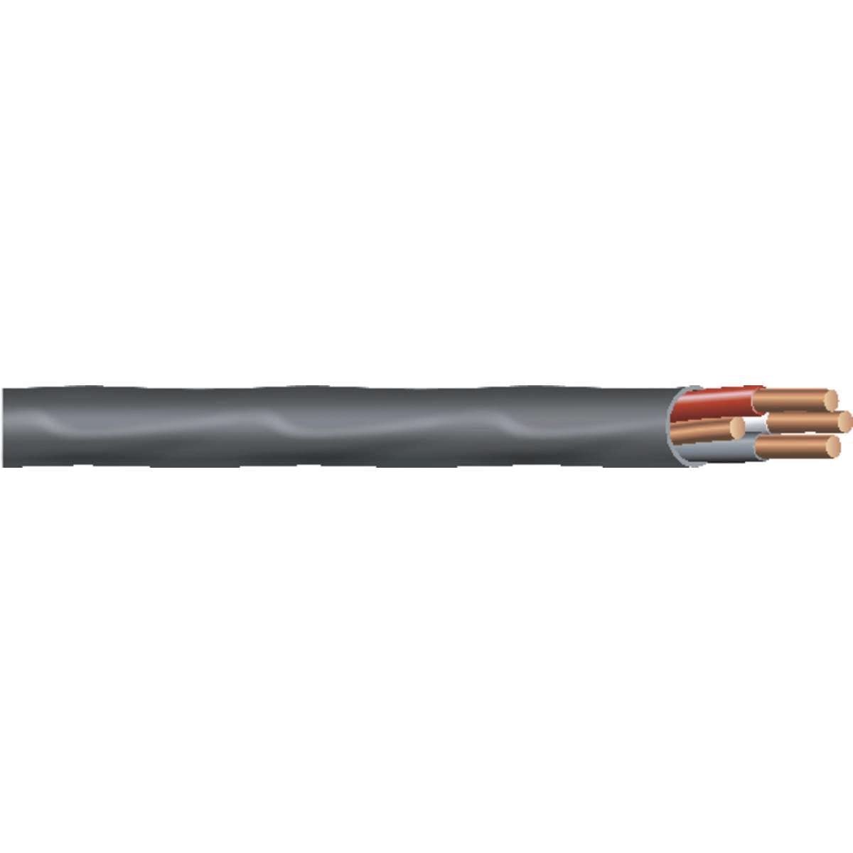 Southwire 6/3 NM-B Stranded Copper Wire with Ground 75 ft Black (63950007)