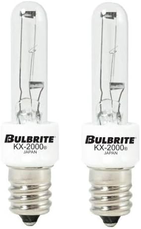 Bulbrite KX40/E12 40W KX-2000 Krypton/Xenon T3 Clear Bulb, Candelabra Base (Clear 2 Pack)