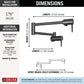 Delta 1165LF-BL Wall Mount Pot Filler Matte Black - alternate view 3