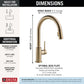 Delta 9159-CZ-DST Trinsic Single Handle Pull-Down Kitchen Faucet - alternate view 2
