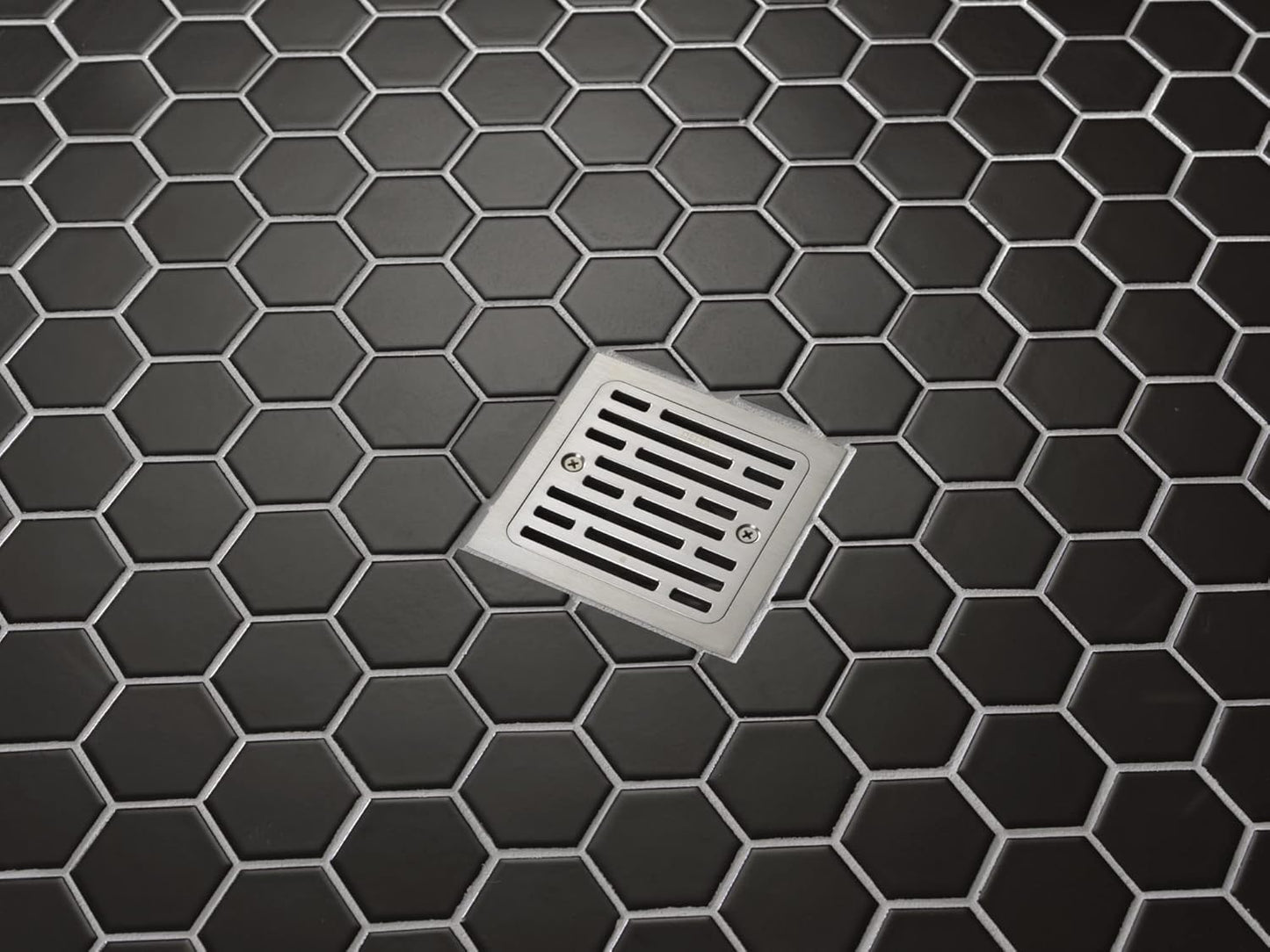 Delta DT062412-SS 4-Inch Tile-In Square Shower Floor Drain – Stainless Steel Finish