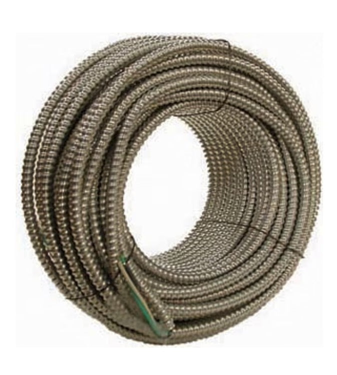 Southwire 10/2 Armorlite Metal Clad (MC) Cable 125 ft, 30 Amp, Aluminum Armor