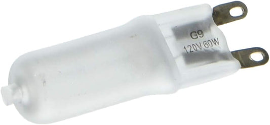 Bulbrite Q60G9FR 120-Volt Halogen JC Type Line Voltage G9 Flat Pin Bulb, Frosted, 60-Watt - Halogen T4