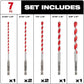 Milwaukee Shockwave 6 in. L Carbide Hammer Drill Bit Set 7 pc. - Case of: 1;