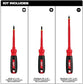 Milwaukee 48-22-2202 3-Piece 1000V Insulated Screwdriver Set