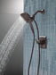 Delta Faucet Ashlyn 17 Series Dual-Function Shower Trim Kit with 2-Spray Touch-Clean In2ition 2-in-1 Hand Held Shower Head with Hose, Venetian Bronze T17264-RB-I (Valve Not Included)