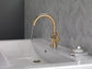 Delta 559HA-CZ-DST Trinsic Single Handle High-Arc Bathroom Faucet – Champagne Bronze, Diamond Seal Technology