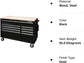 Husky 52 in. x 24.5 in. D 9-Drawer Mobile Workbench in Black