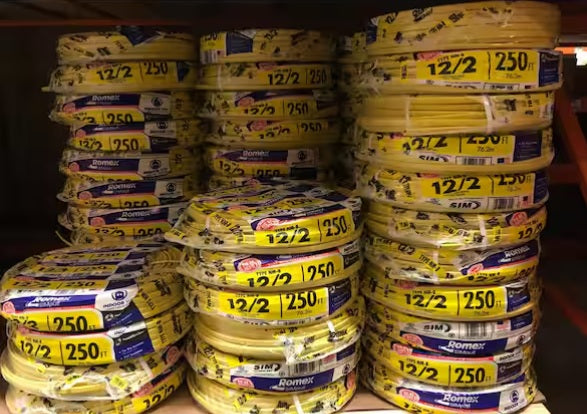 Southwire Romex SIMpull 12/2 NM-B Copper Wire Full 250 ft (117 Coils) Yellow
