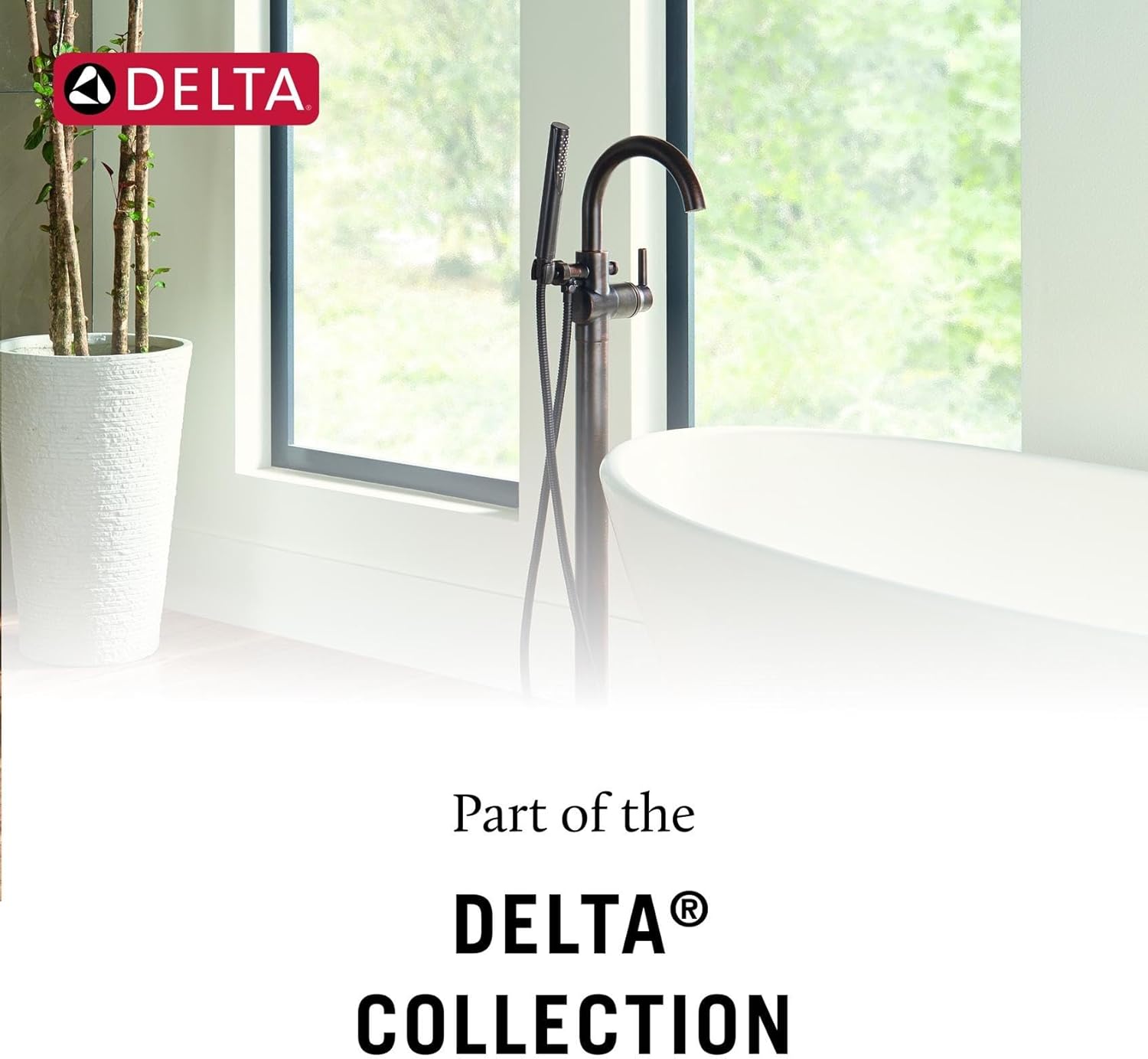 Delta T4759-CZFL Trinsic Freestanding Tub Filler Champagne Bronze - alternate view 5